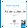 DERNIER AUTOMNE - Pierre Monette - Audio Numerique